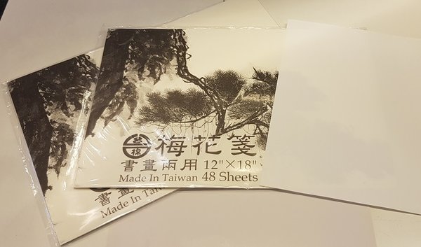 梅花笺 Rijstpapier/Ricepaper (Mei Hua Jian 45 cm)