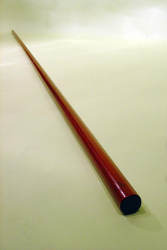 9 Feet Wing Tsun Teak-wood Rat-tail Long Pole (Brown)