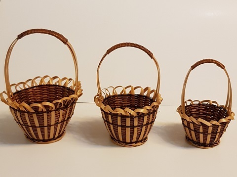 Bamboe mandjes/Bamboo Baskets (Set/3)