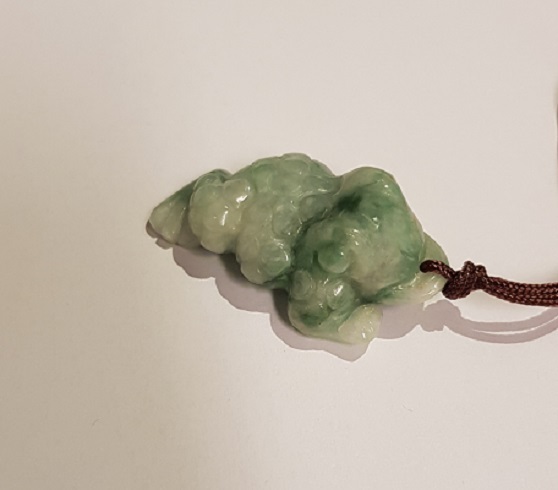玉三腳蟾蜍 Jade Hanger/Pendant: Kikker met drie poten/Three-legged Frog (B)